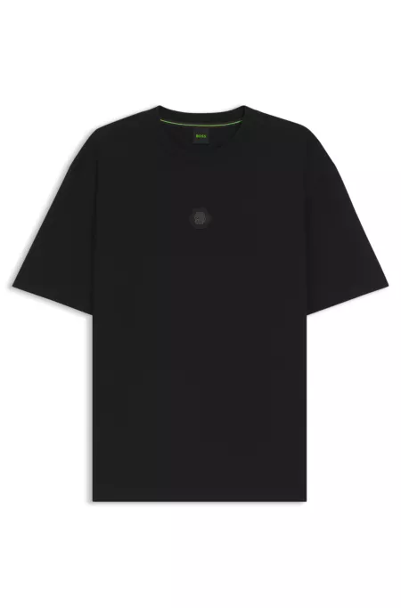 Cotton-jersey T-shirt with Double B monogram