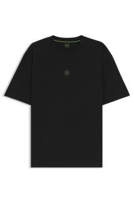 Cotton-jersey T-shirt with Double B monogram