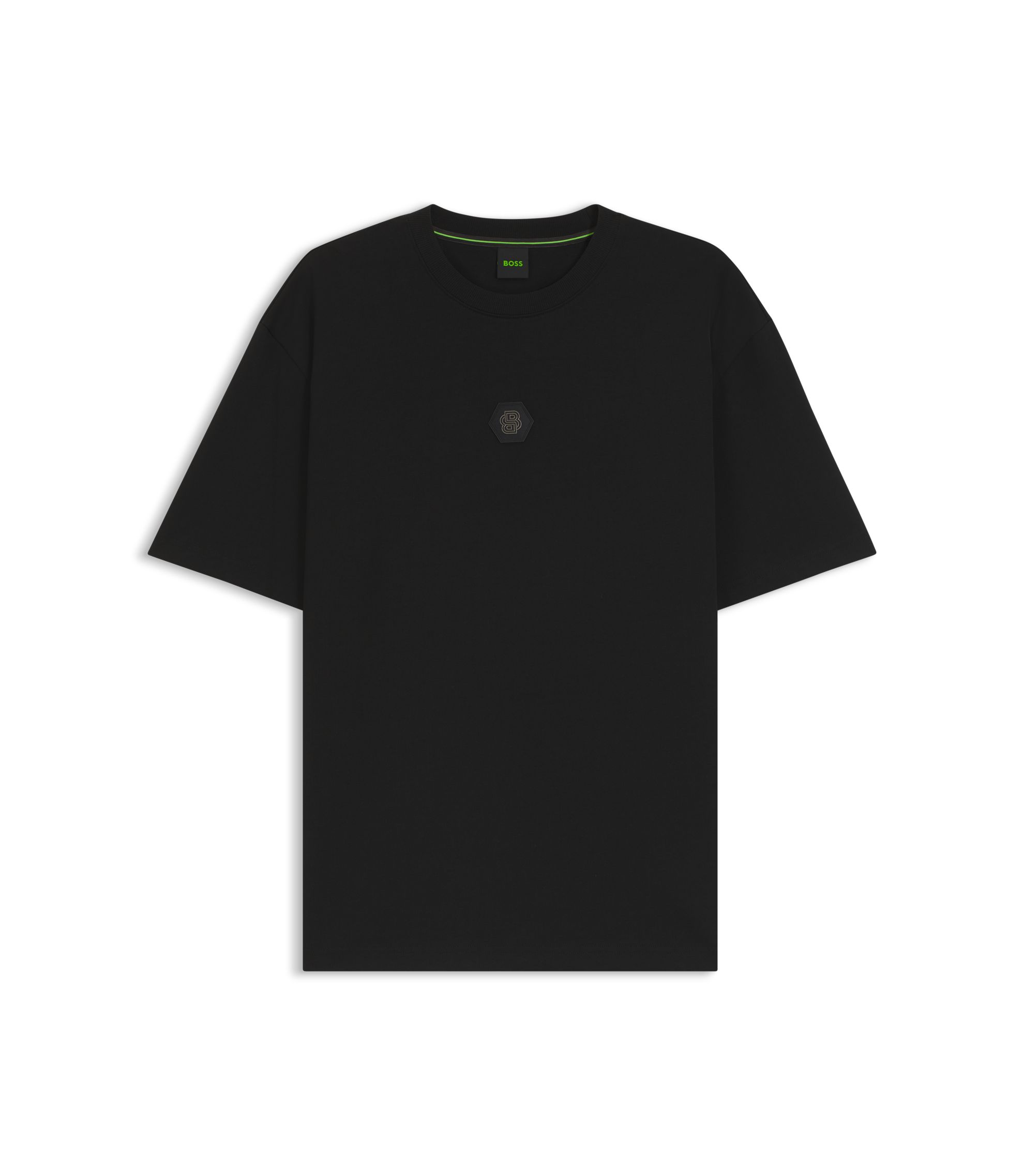 BOSS - コットンジャージー Tシャツ Double Bモノグラム - ブラック