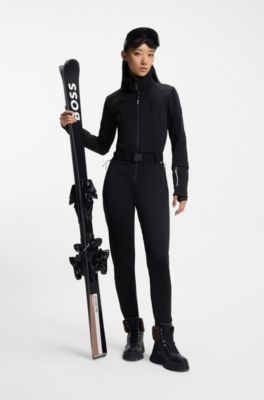 BOSS Ski water-repellent suit with stirrups, Black