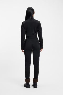 BOSS Ski water-repellent suit with stirrups, Black