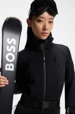 BOSS Ski water-repellent suit with stirrups, Black