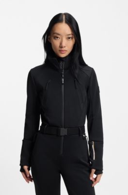 BOSS Ski water-repellent suit with stirrups, Black
