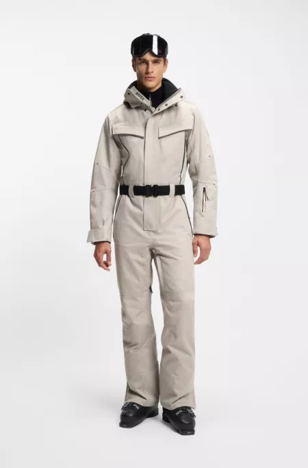 BOSS Ski suit in water-repellent herringbone fabric