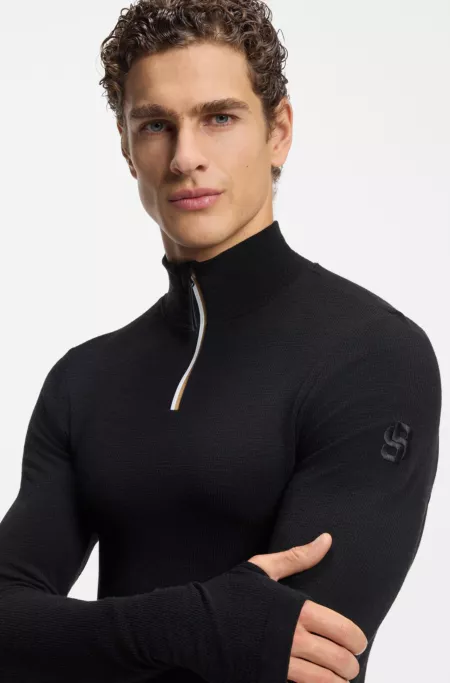 BOSS Ski wool-blend base layer top