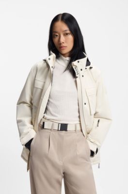 BOSS Ski water-repellent parka jacket, Natural