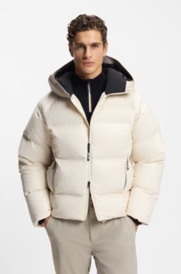 BOSS Ski water-repellent all-gender down jacket, Natural