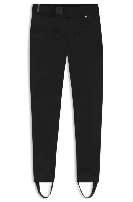 BOSS Ski water-repellent trousers with stirrups