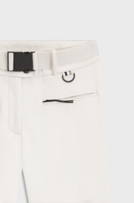 BOSS Ski water-repellent trousers with stirrups, Natural