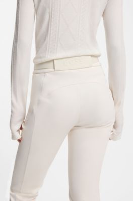 BOSS Ski water-repellent trousers with stirrups, Natural