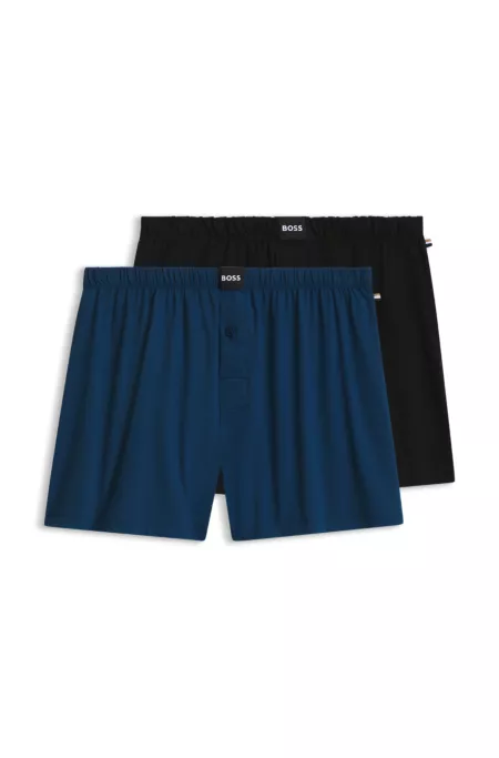 Lot de deux boxers en coton stretch