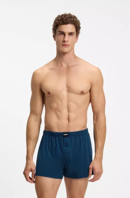 Two-pack of boxer shorts in stretch cotton