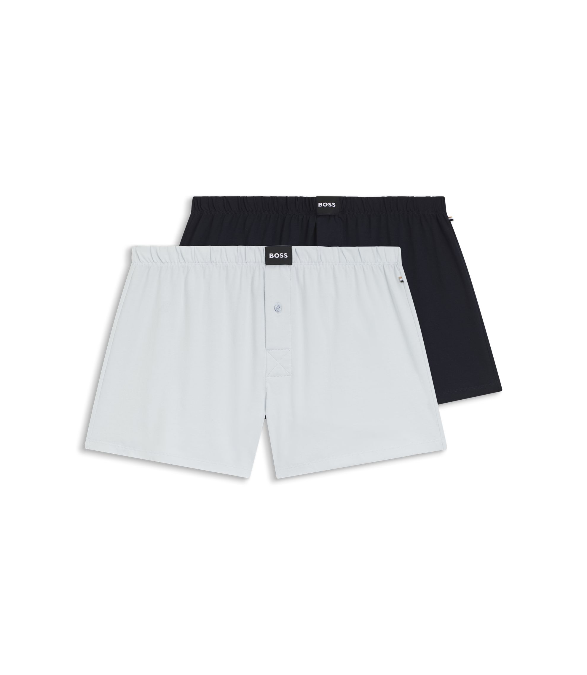 BOSS - トランクス2枚セット ストレッチコットン - ダークブルー
