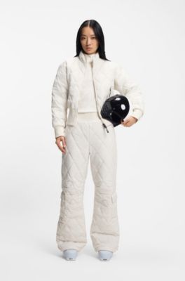 BOSS Ski quilted water-repellent trousers, Natural