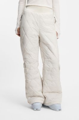 Wasserabweisende BOSS Skihose mit Absteppungen, Wei&szlig;