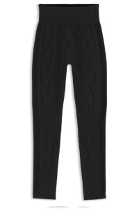 BOSS Ski jersey-knit base layer leggings, Black