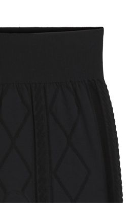 BOSS Ski Baselayer-Leggins aus Jersey-Strick, Schwarz