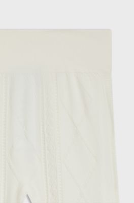 BOSS Ski jersey-knit base layer leggings, Natural