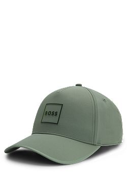 Twill cap with curved visor