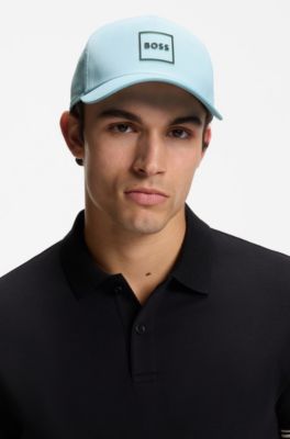 Twill cap with curved visor, Blue