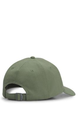 Knitted-piqu&eacute; cap with logo patch, Green