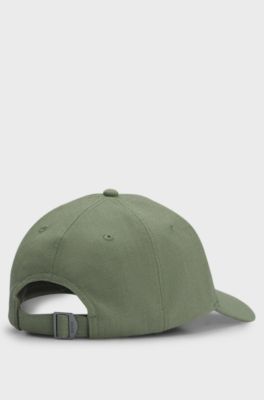Knitted-piqu&eacute; cap with logo patch, Green