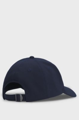 Knitted-piqu&eacute; cap with logo patch, Dark Blue