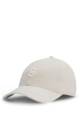 Cap in baby corduroy with Double B monogram