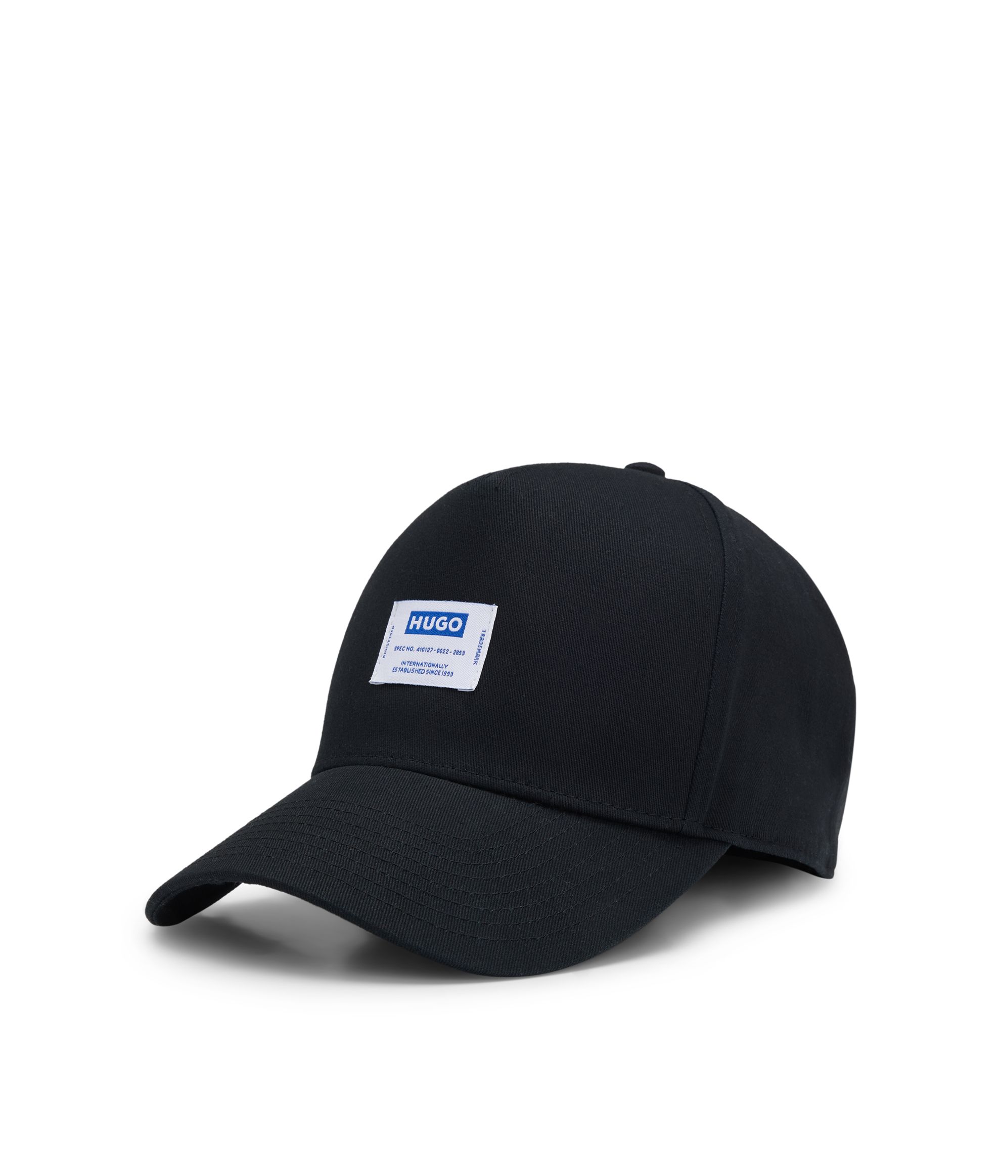 Hugo Boss☆BOSS ロゴ キャップ HUGO - Cotton-twill cap with logo label - Black