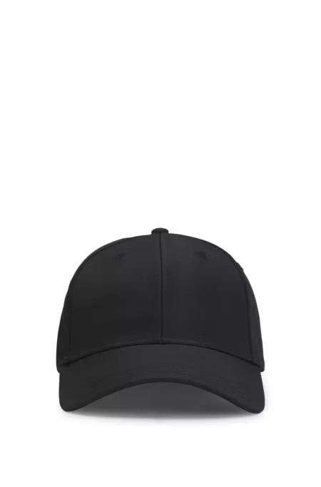 Logo-embroidered twill cap with bow closure