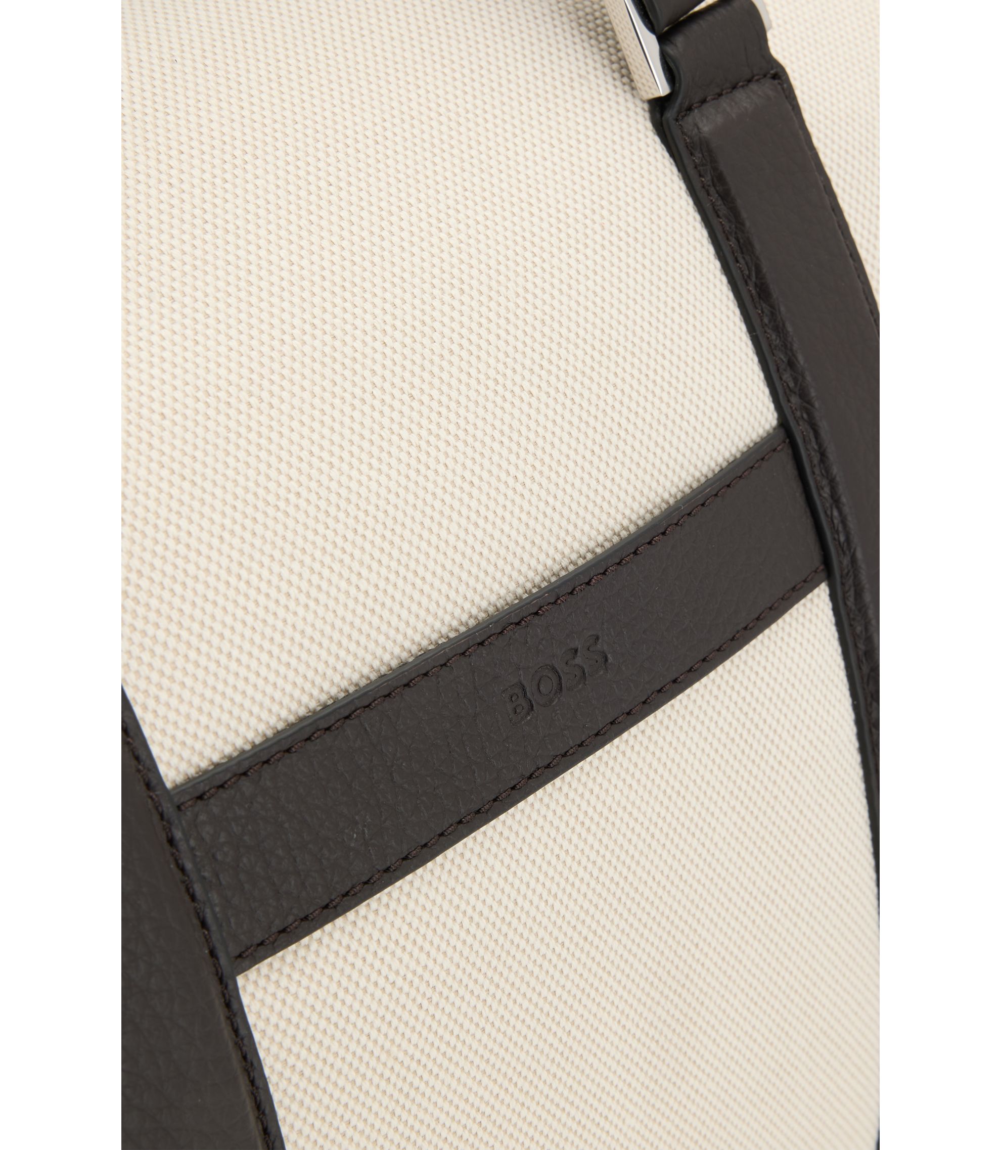 BOSS ボス★キャンバス ホールドオール レザーディテール BOSS - キャンバス ホールドオール レザーディテール - ホワイト