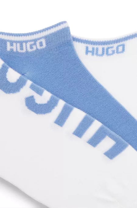 Dreierpack Sneakers-Socken mit Logos