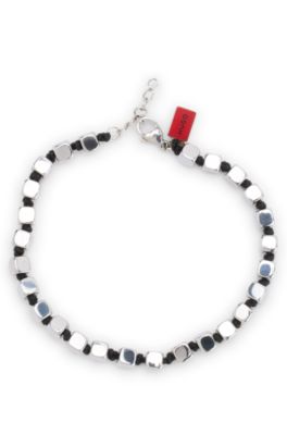 Cuff with steel cubes, Black