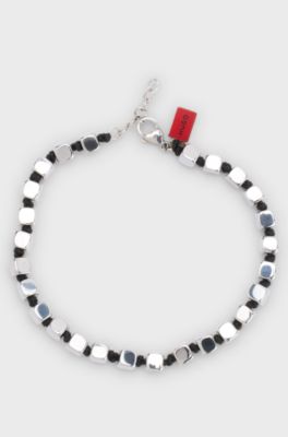 Cuff with steel cubes, Black