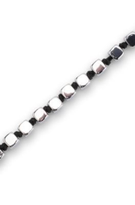 Cuff with steel cubes, Black