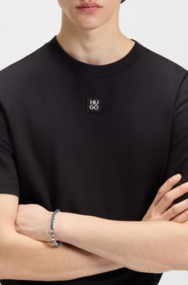 Cuff with steel cubes, Black