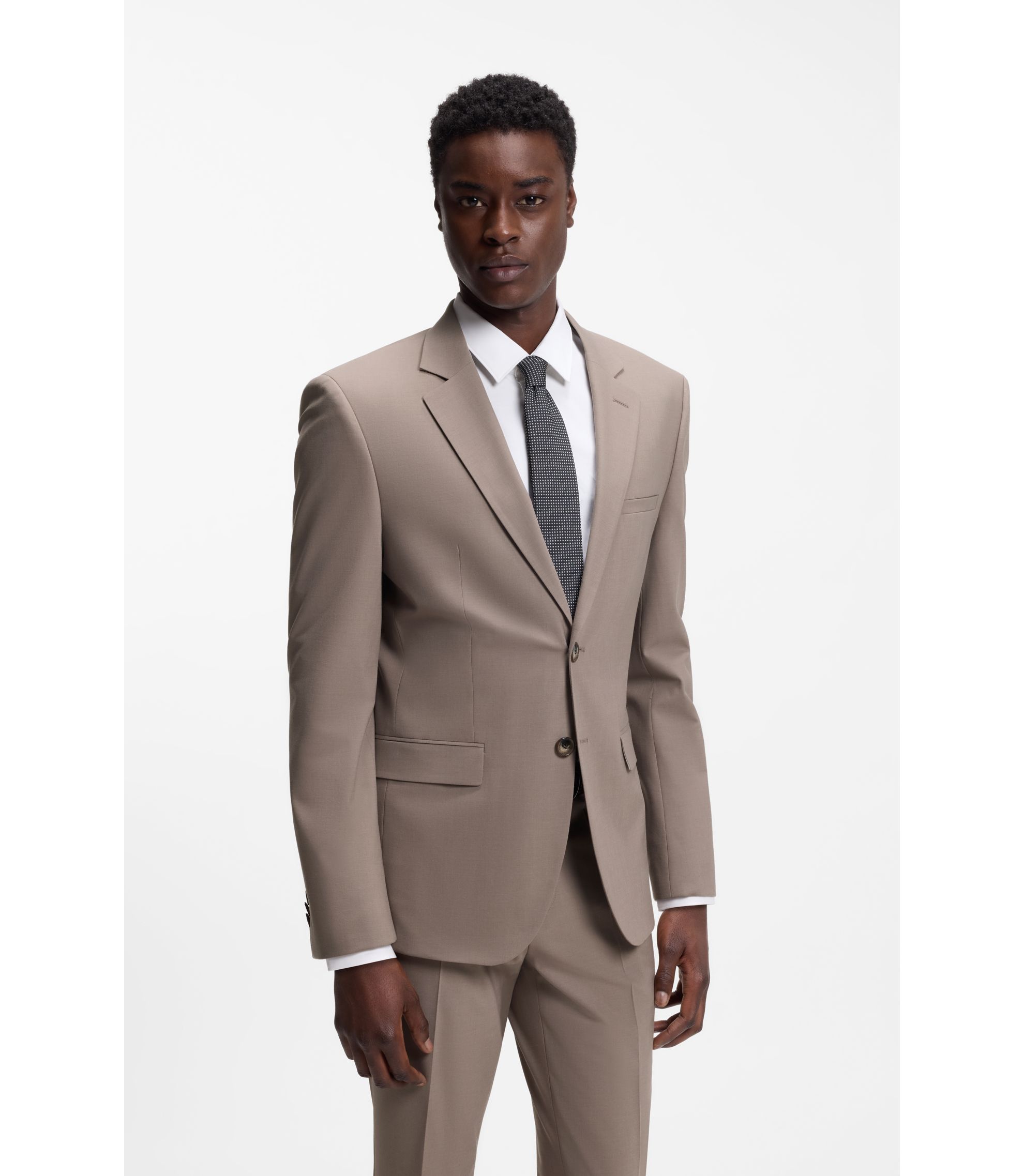 HUGO - エクストラスリムフィット ツーピーススーツ ウールブレンド