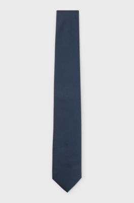 Tie with jacquard structure, Dark Blue