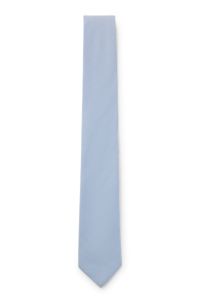 Tie with jacquard structure, Light Blue