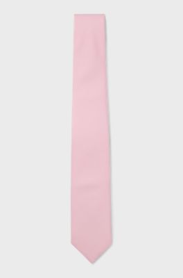 Tie with jacquard structure, light pink