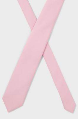 Tie with jacquard structure, light pink