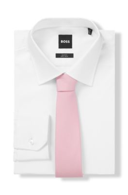 Tie with jacquard structure, Light Pink
