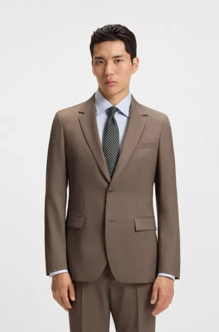 Silk-blend tie with jacquard pattern