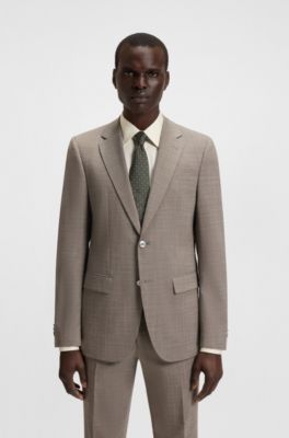 Silk-blend tie with jacquard pattern, Dark Green