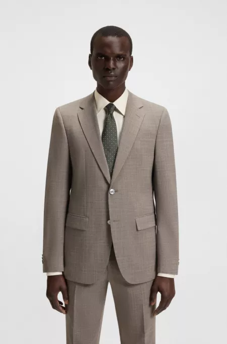 Silk-blend tie with jacquard pattern