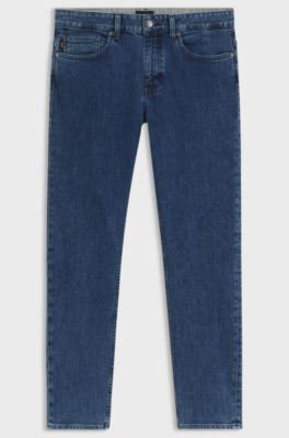 Slim-fit Delaware-jeans van comfortabel blauw stretchdenim, Blauw
