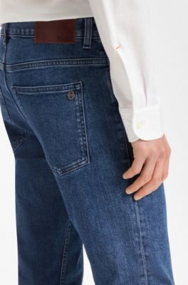 Jean Slim Delaware en denim stretch bleu confortable, Bleu