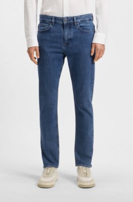 Delaware slim-fit jeans in blue comfort-stretch denim, Blue