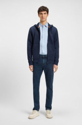 Delaware slim-fit jeans in blue comfort-stretch denim, Dark Blue