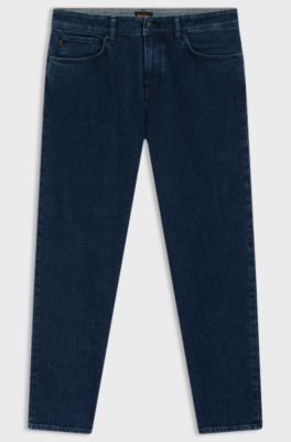 Maine regular-fit jeans in blue comfort-stretch denim, Dark Blue